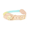 Luxe Royal Leather Dog Collar with Durable Brass O-Ring-0