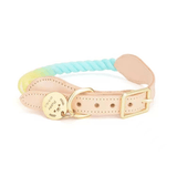 Luxe Royal Leather Dog Collar with Durable Brass O-Ring-0