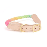 Luxe Royal Leather Dog Collar with Durable Brass O-Ring-9