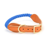 Luxe Royal Leather Dog Collar with Durable Brass O-Ring-14