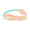 Luxe Royal Leather Dog Collar with Durable Brass O-Ring-17