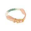 Luxe Royal Leather Dog Collar with Durable Brass O-Ring-29