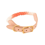 Luxe Royal Leather Dog Collar with Durable Brass O-Ring-40