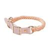 Luxe Royal Leather Dog Collar with Durable Brass O-Ring-59