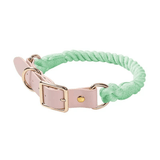Luxe Royal Leather Dog Collar with Durable Brass O-Ring-71