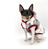 Luxe Fleece Sleeveless Hoodie in Lodge Plaid for Dogs-3