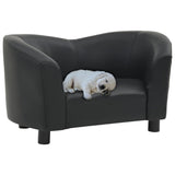 vidaXL Dog Sofa Dog Bed Foam Pet Puppy Couch with Washable Cover Faux Leather-5