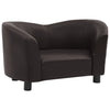 vidaXL Dog Sofa Dog Bed Foam Pet Puppy Couch with Washable Cover Faux Leather-1