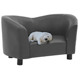 vidaXL Dog Sofa Dog Bed Foam Pet Puppy Couch with Washable Cover Faux Leather-7