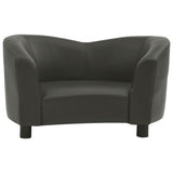 vidaXL Dog Sofa Dog Bed Foam Pet Puppy Couch with Washable Cover Faux Leather-0