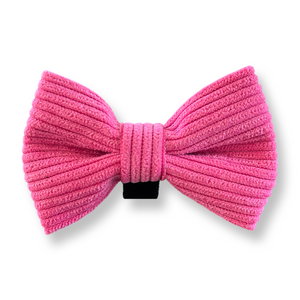 Dog Bow Tie - Luxe Pink Corduroy-0