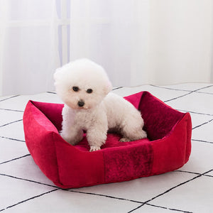 Pet Dog Bed Removable Cushion Soft Warm Dog Mat Cat House Waterproof Bottom Sofa For Small Medium Dogs Pets Sleeping Products-0